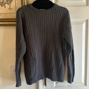 Men’s Large Cherokee Sweater in Dark Gray Great for Winter